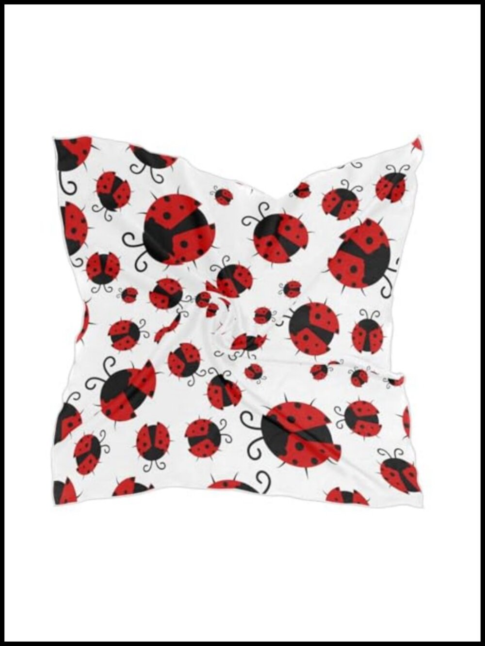 Polyester Satin Silk Scarf Head Hair Wrap Bandana Neck Scarf for Women